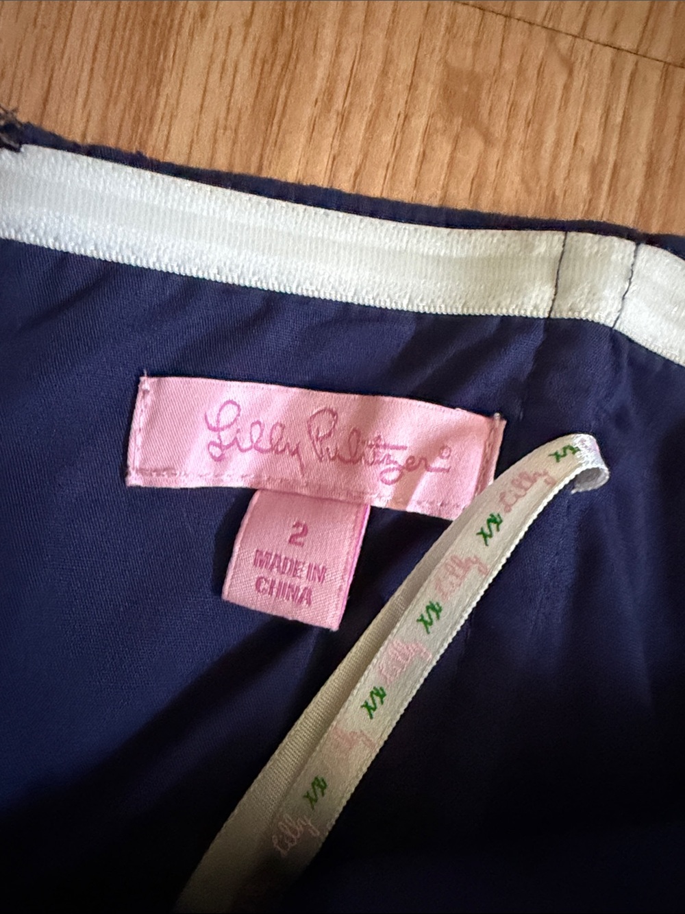 Lilly Pulitzer Vanna Nautical Strapless Dress Size 2 - Picture 4 of 6